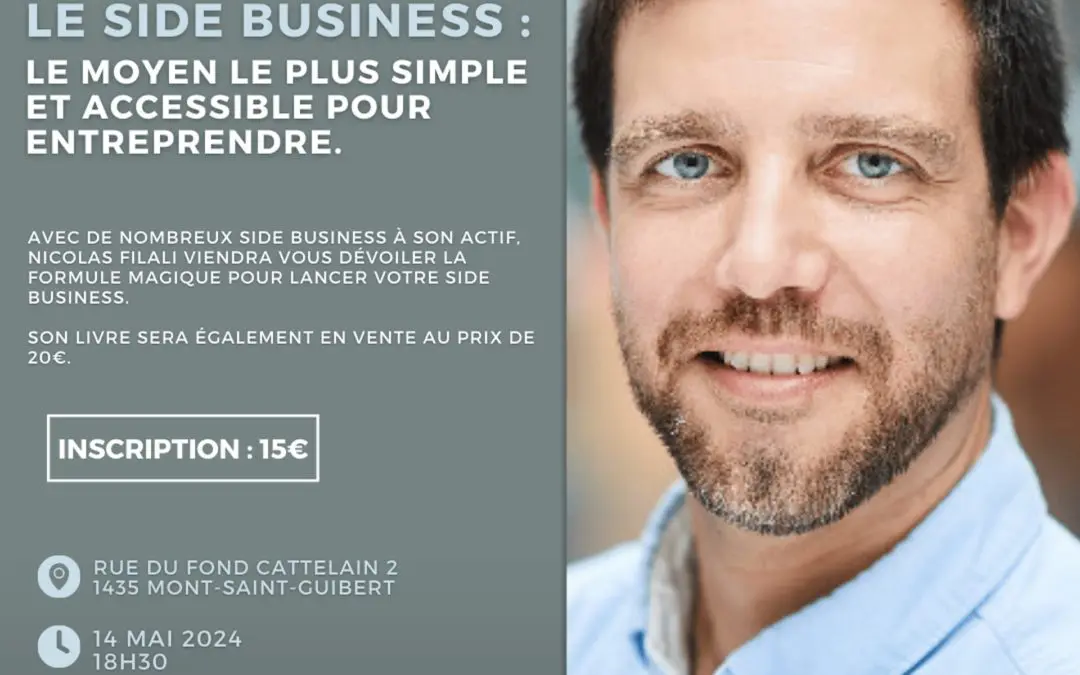 Conférence : lancer son side business avec Nicolas Filali